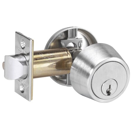 Schlage Grade 2 Single Cylinder Deadlatch, Conventional 6-Pin Cylinder, Non-Holdback Turn, 2-3/8-in Backset,  B250P6 626 NHO